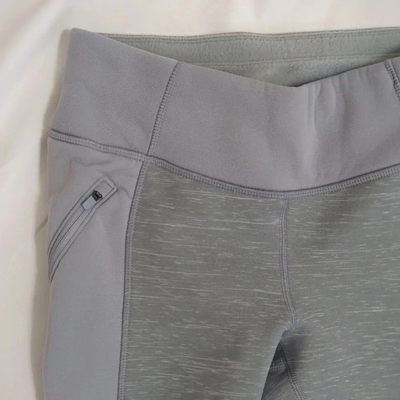 Athleta SpaceDye Polartec Power Stretch Peak Tight, Color Gray Size XS - Picture 4 of 14